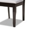 Baxton Studio Mael Modern and Contemporary Grey Fabric and Dark Brown Finished Wood 7-Piece Dining Set 174-10534-10519-Zoro - alternate 3